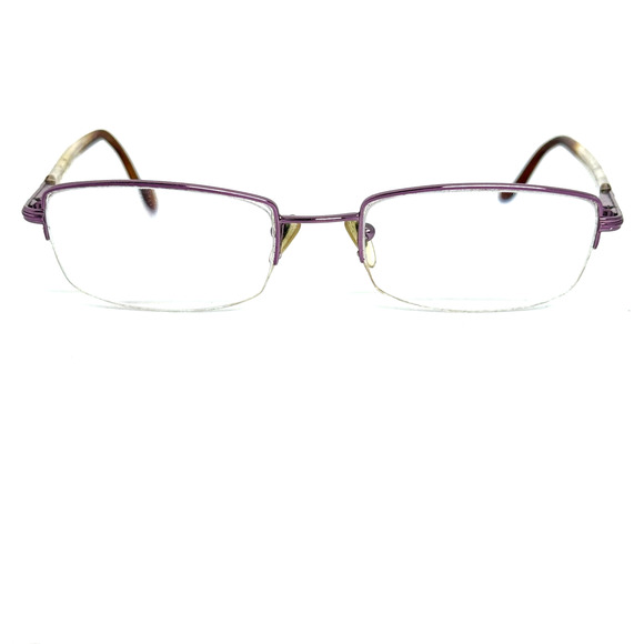 Moschino Eyeglasses Frame Purple Half Rim Metal‎ H17895 main image 4